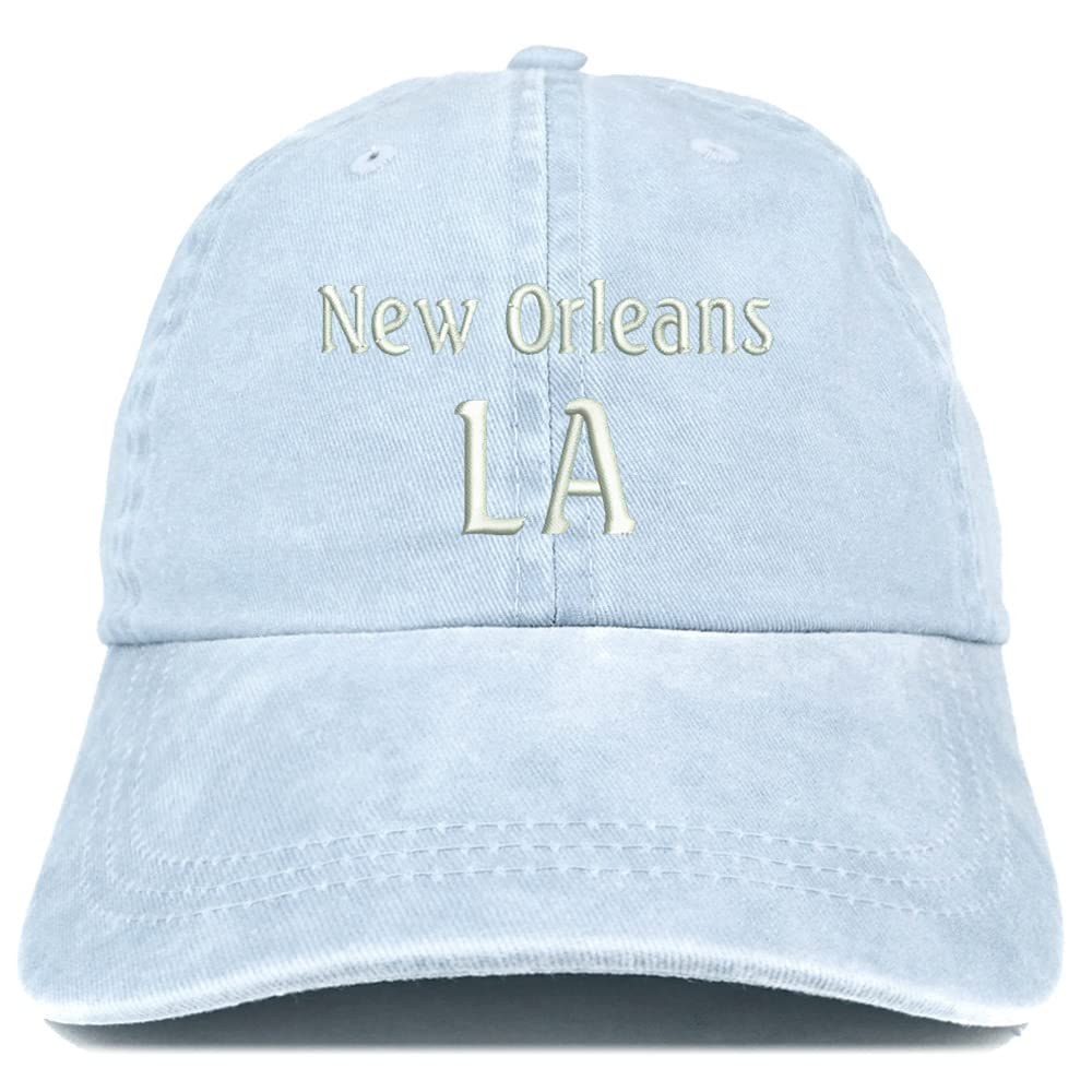 Trendy Apparel Shop New Orleans LA Embroidered Pigment Dyed Washed Baseball Cap
