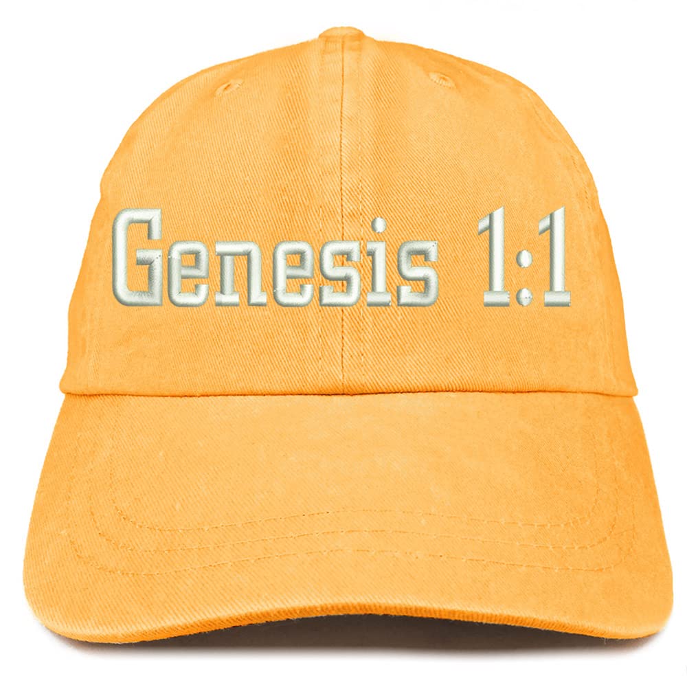 Trendy Apparel Shop Genesis 1:1 Washed Pigment Dyed Baseball Cap
