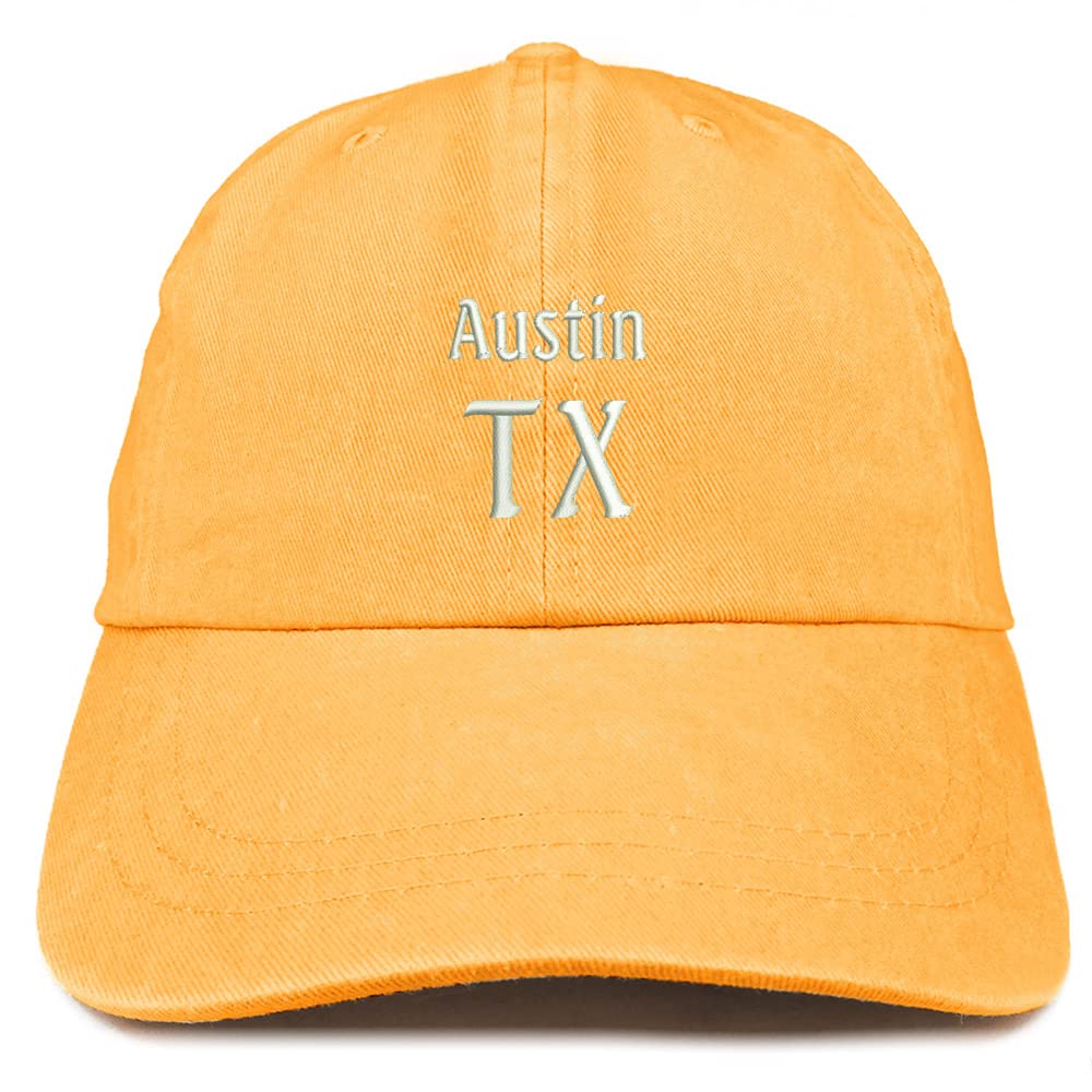Trendy Apparel Shop Austin TX Embroidered Pigment Dyed Washed Baseball Cap