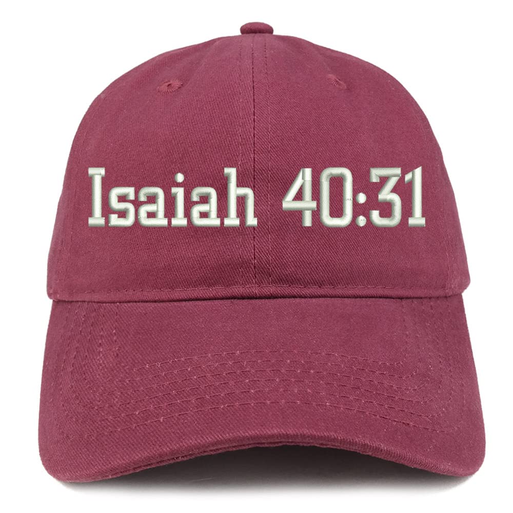 Trendy Apparel Shop Isaiah 40:31 Low Profile Soft Cotton Baseball Cap