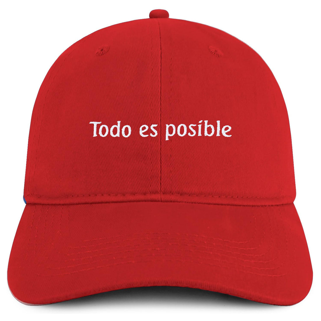 Trendy Apparel Shop Todo ES posible Embroidered Cotton Low Profile Dad Hat