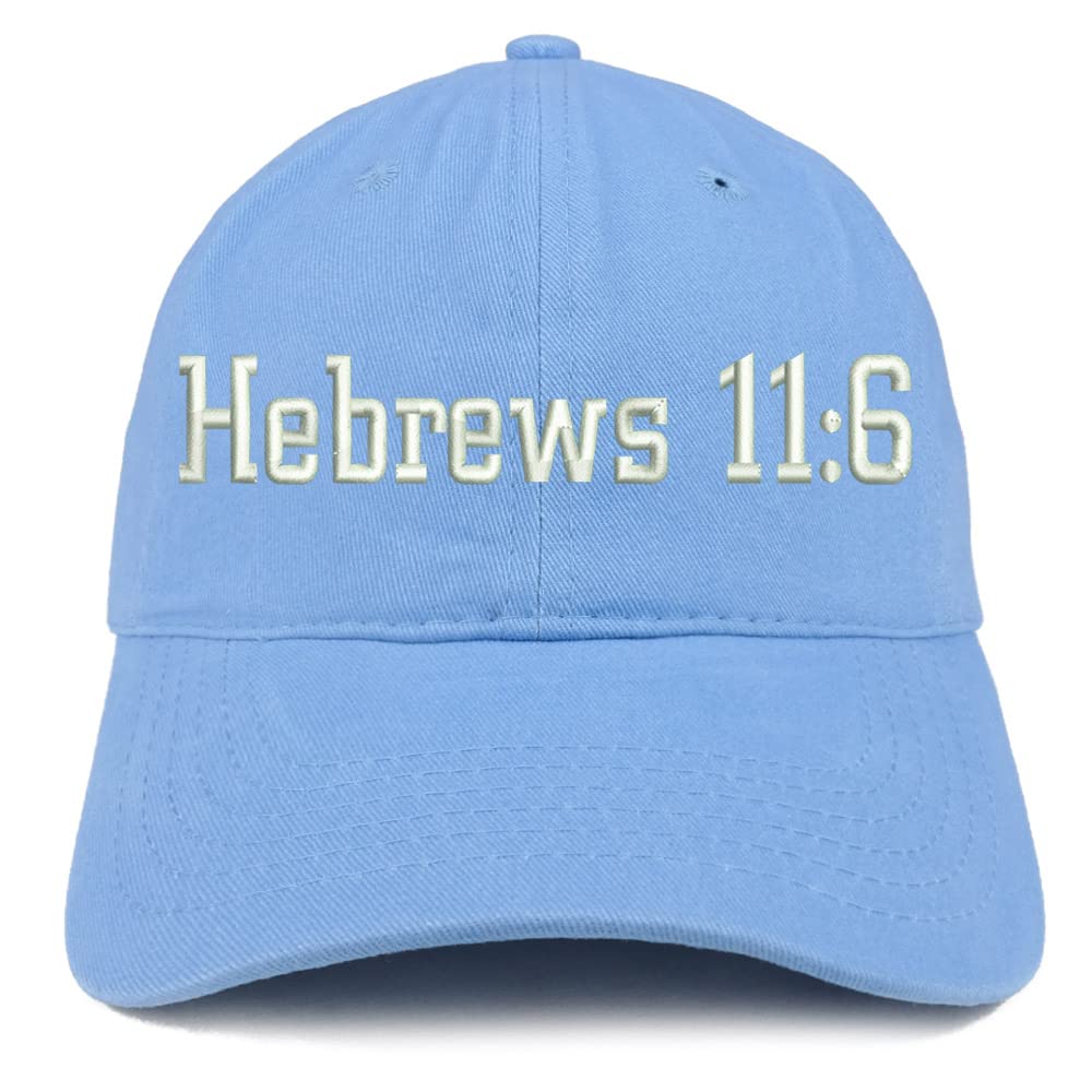 Trendy Apparel Shop Hebrew 11:6 Low Profile Soft Cotton Baseball Cap