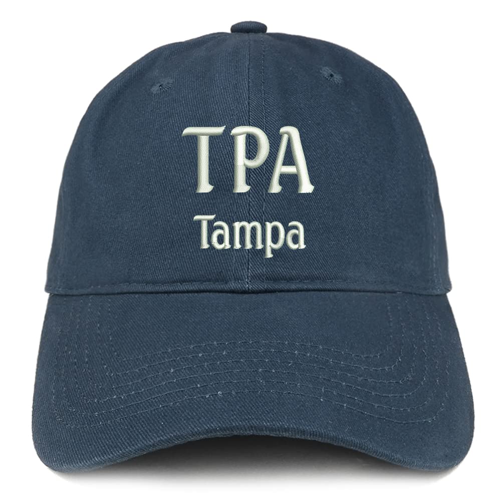 Trendy Apparel Shop TPA Tampa Low Profile Soft Cotton Baseball Cap
