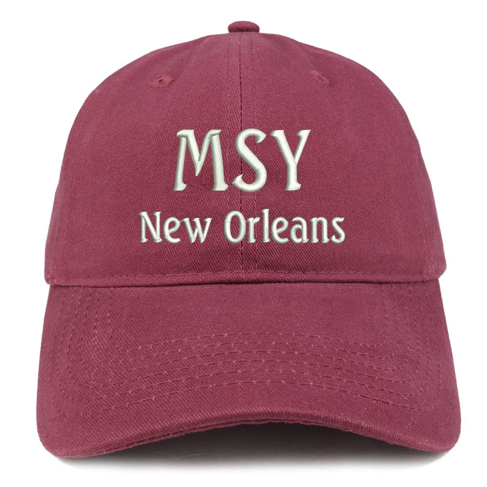 Trendy Apparel Shop MSY New Orleans Low Profile Soft Cotton Baseball Cap