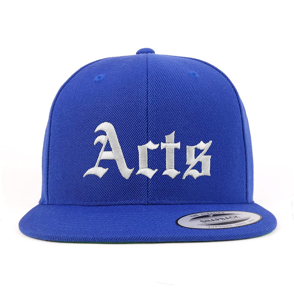 Trendy Apparel Shop Acts Old English Embroidered Flatbill Snapback