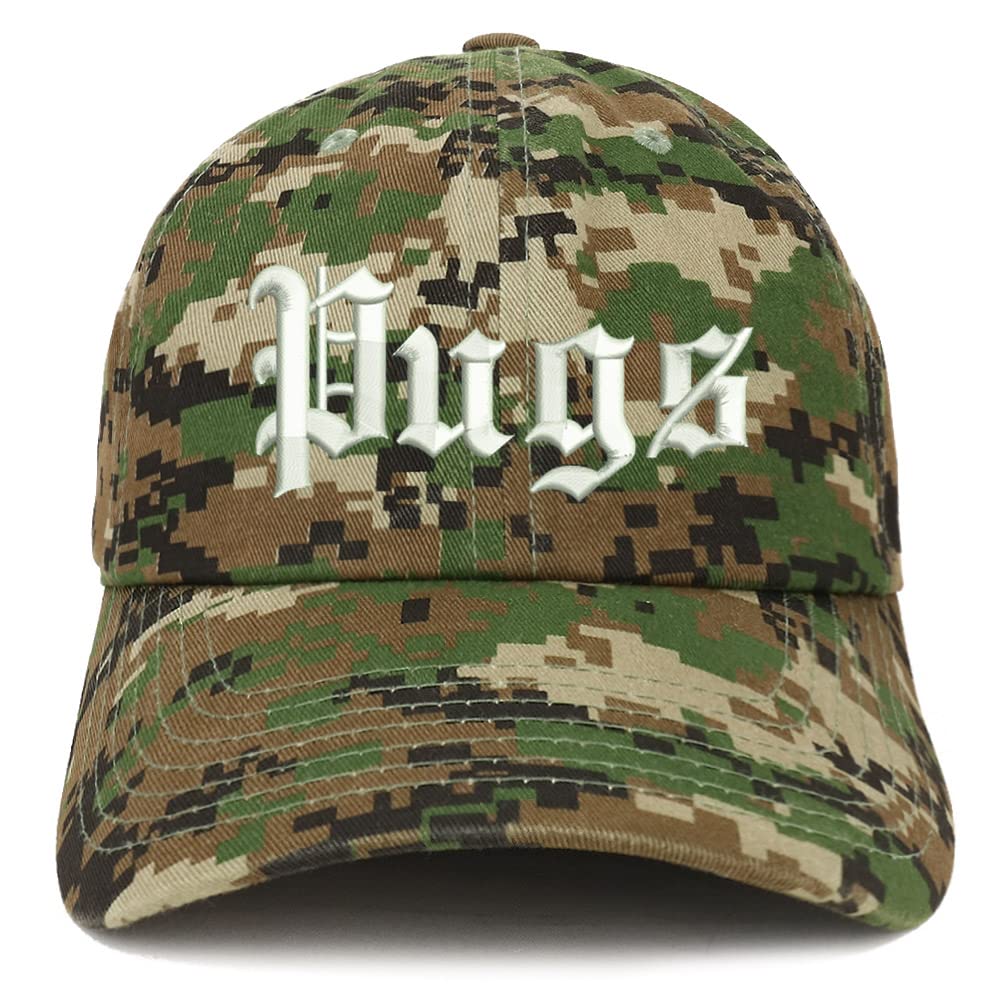 Trendy Apparel Shop Old English Pugs Low Profile Soft Cotton Baseball Cap