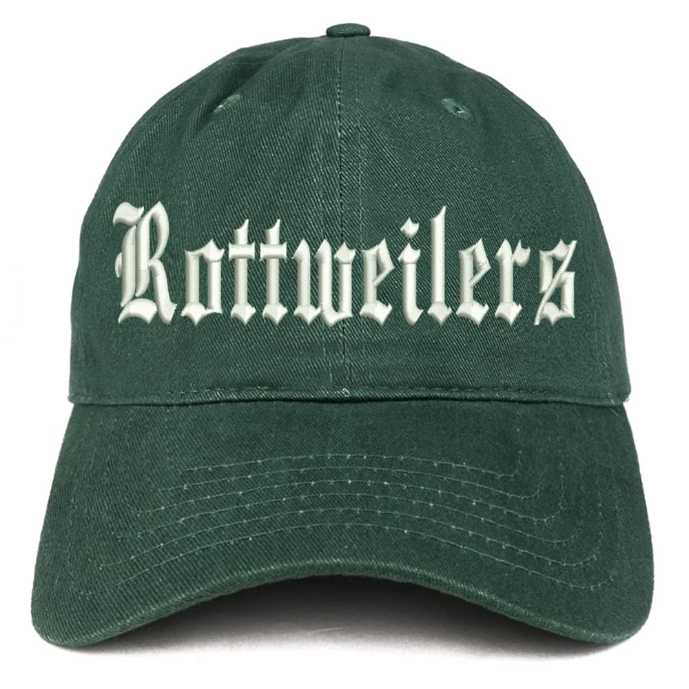 Trendy Apparel Shop Old English Rottweilers Low Profile Soft Cotton Baseball Cap