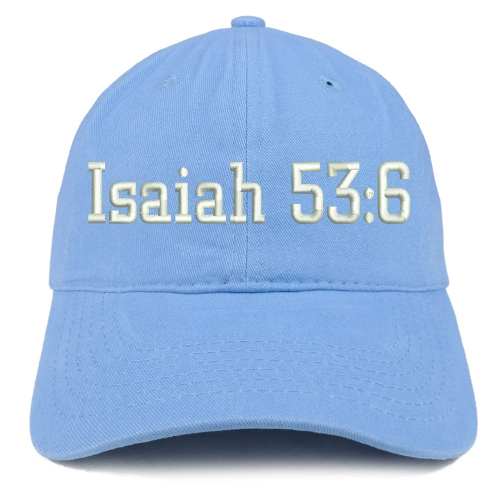 Trendy Apparel Shop Isaiah 53:6 Low Profile Soft Cotton Baseball Cap