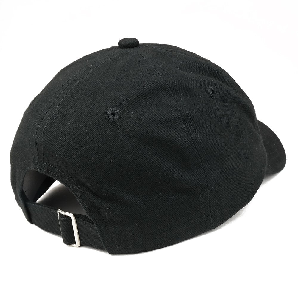 Trendy Apparel Shop Fire FD Hat Embroidered Brushed Cotton Dad Hat Ball Cap - Black