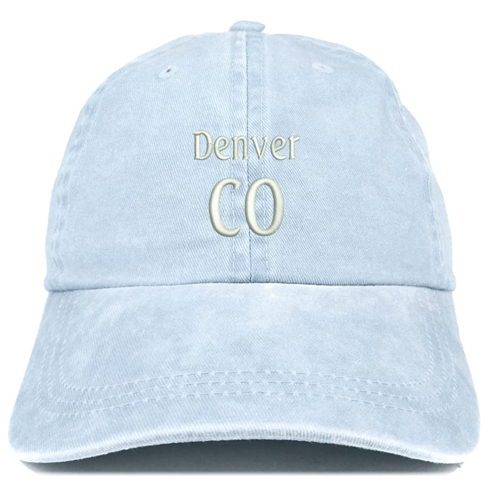 Trendy Apparel Shop Denver CO Embroidered Pigment Dyed Washed Baseball Cap