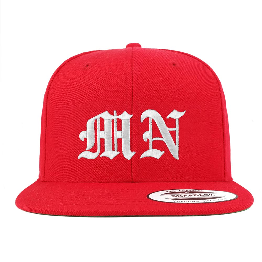 Trendy Apparel Shop Minnesota MN Old English Embroidered Flatbill Snapback