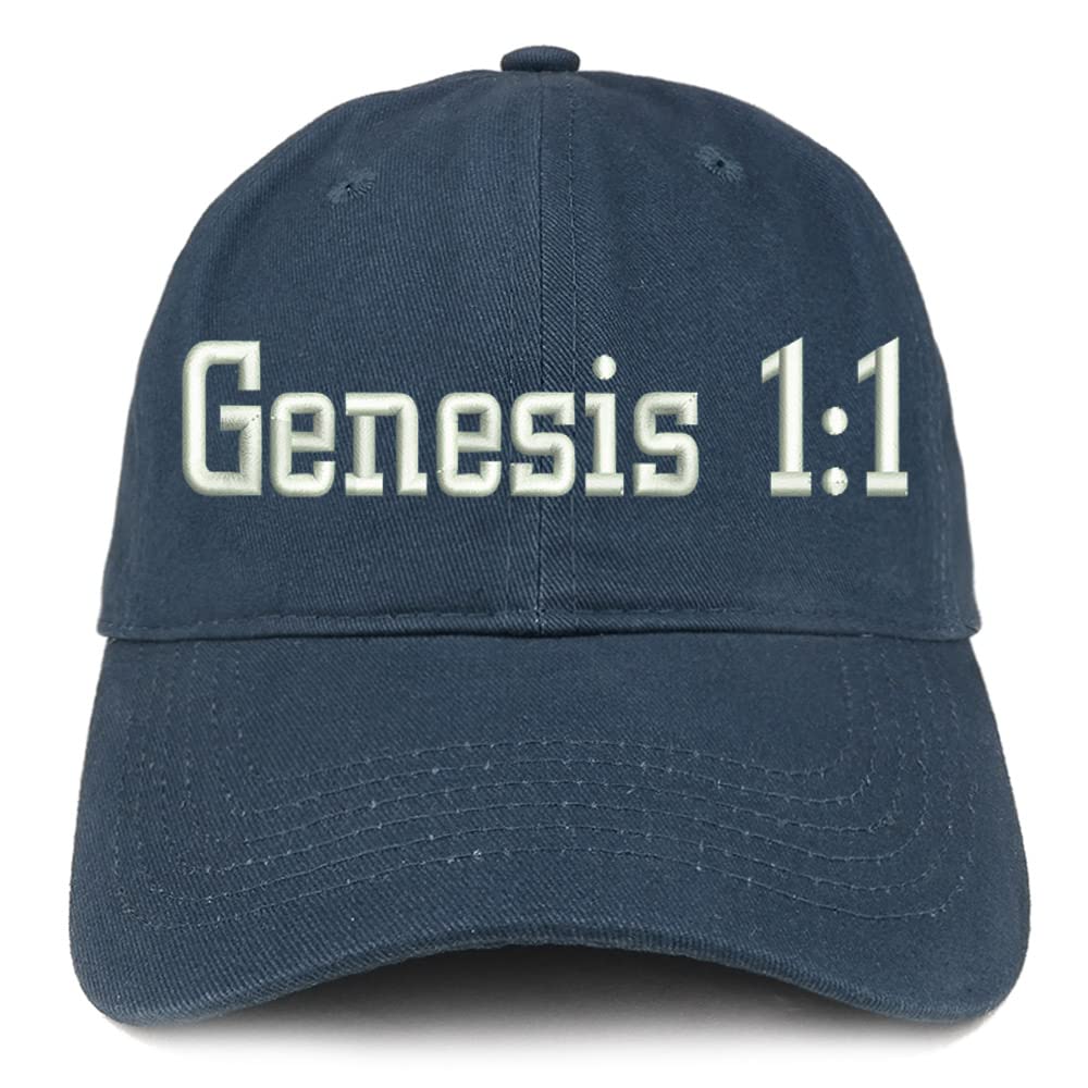 Trendy Apparel Shop Genesis 1:1 Low Profile Soft Cotton Baseball Cap