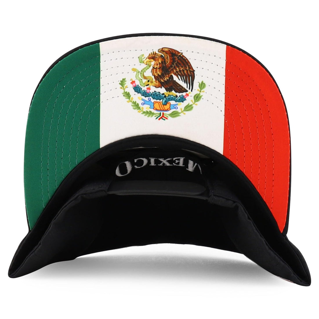 Trendy Apparel Shop Cities of Mexico with Rooster Embroidered Flatbill Snapback Cap