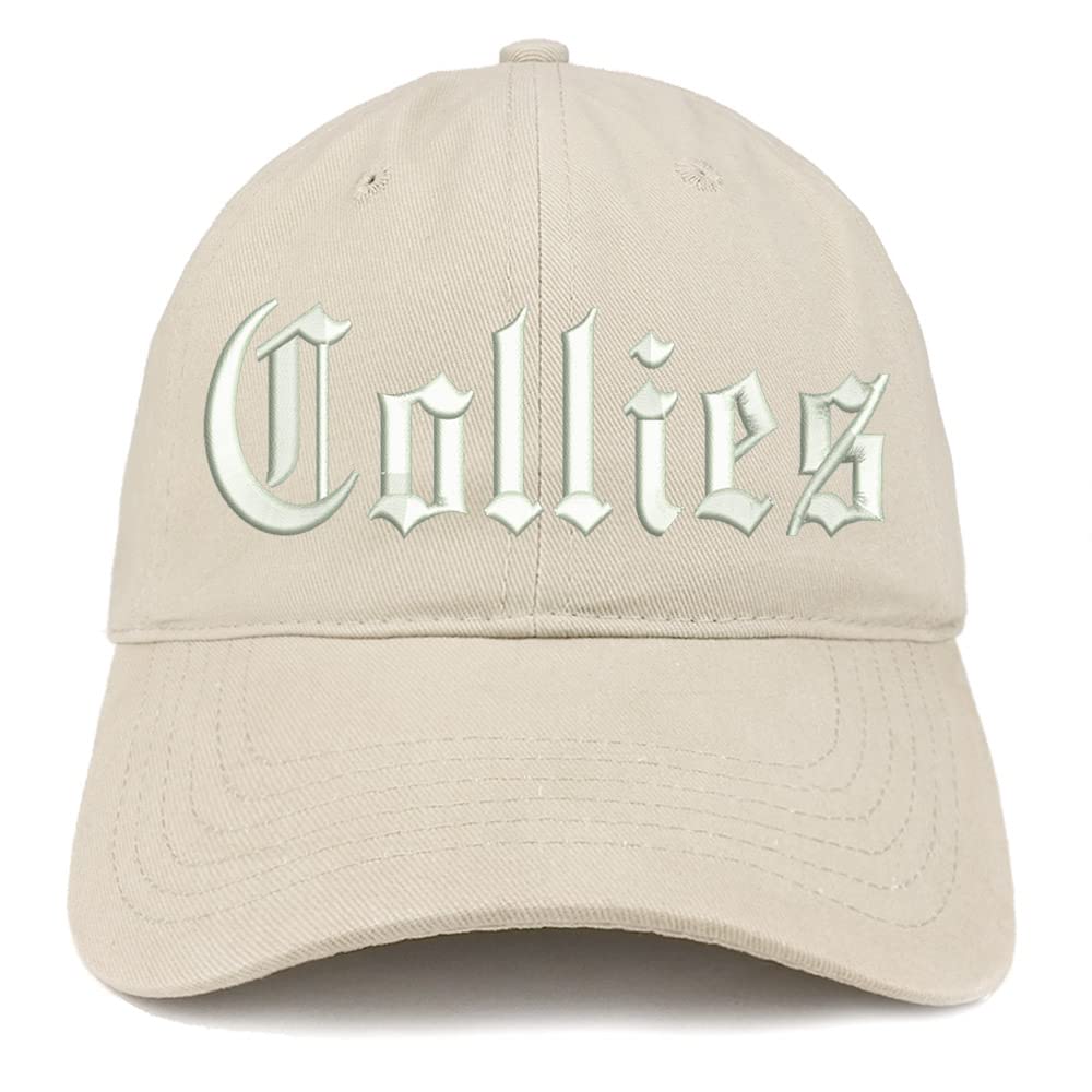 Trendy Apparel Shop Old English Collies Low Profile Soft Cotton Baseball Cap