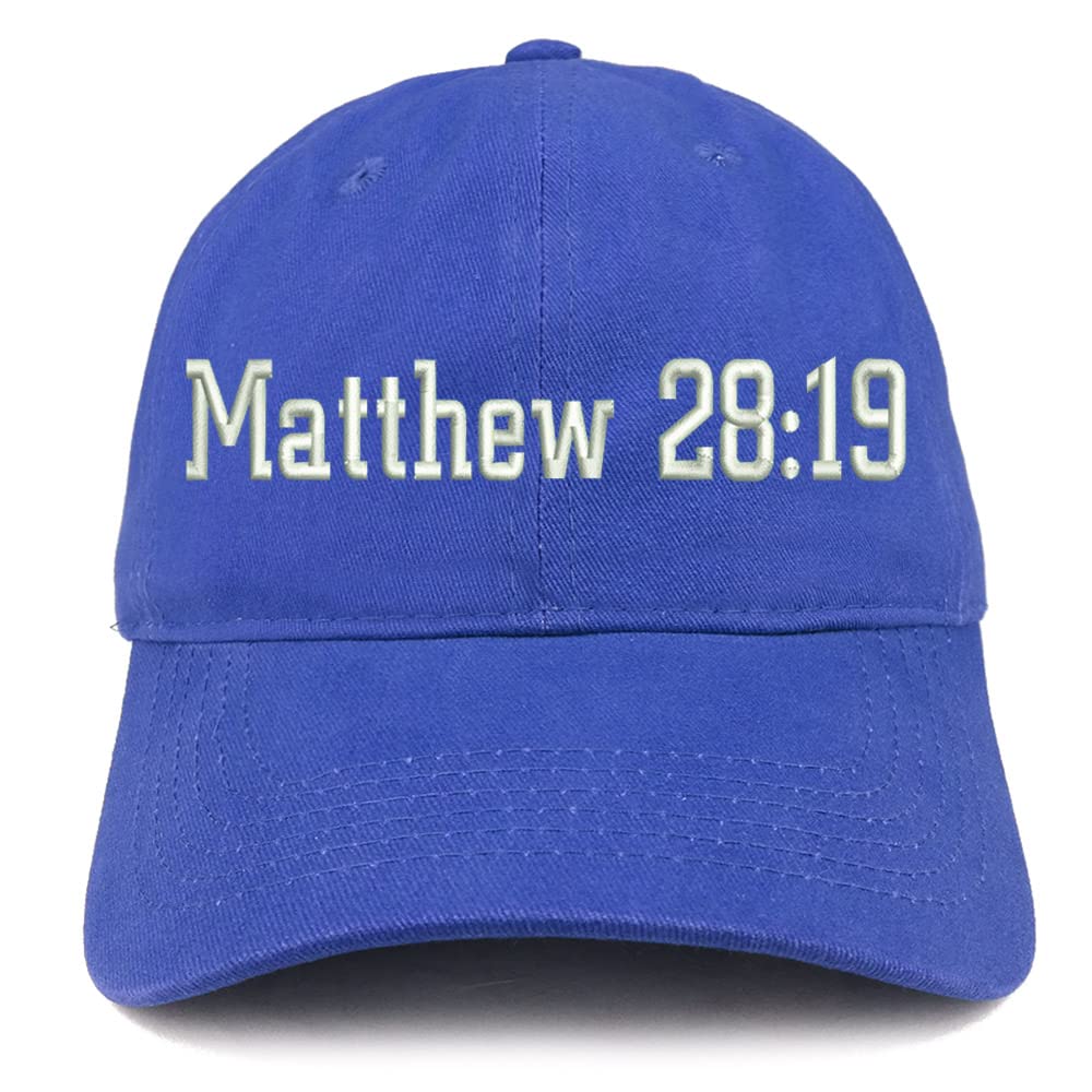 Trendy Apparel Shop Matthew 28:19 Low Profile Soft Cotton Baseball Cap