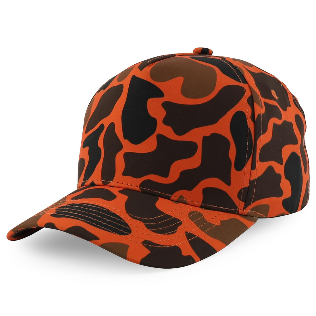 Trendy Apparel Shop A Frame 5 Panel Structured Crown Duck Camo Baseball Cap