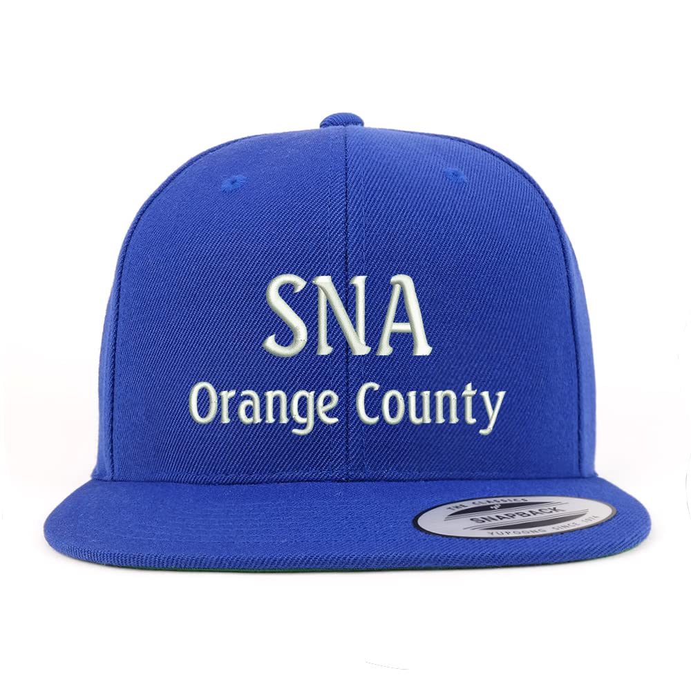 Trendy Apparel Shop SNA Orange County Embroidered Flatbill Snapback