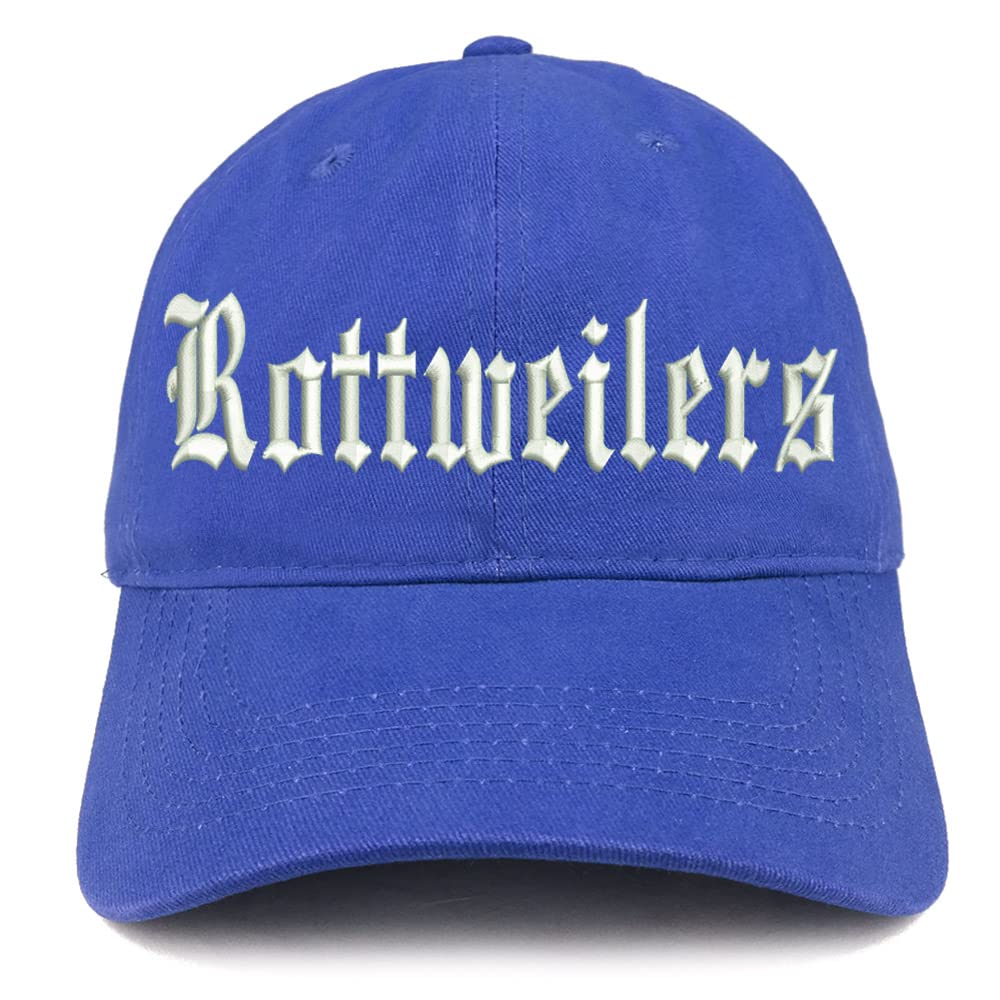 Trendy Apparel Shop Old English Rottweilers Low Profile Soft Cotton Baseball Cap