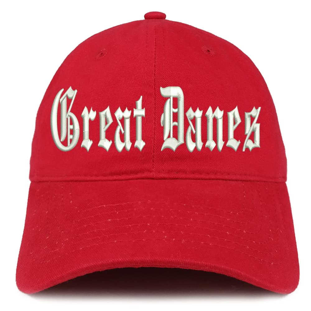 Trendy Apparel Shop Old English Great Danes Low Profile Soft Cotton Baseball Cap