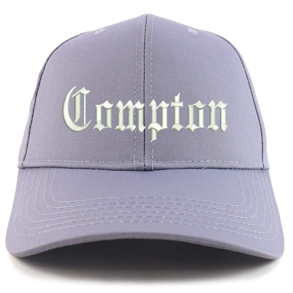 Trendy Apparel Shop Compton City Old English Embroidered Sturctured Ball Cap