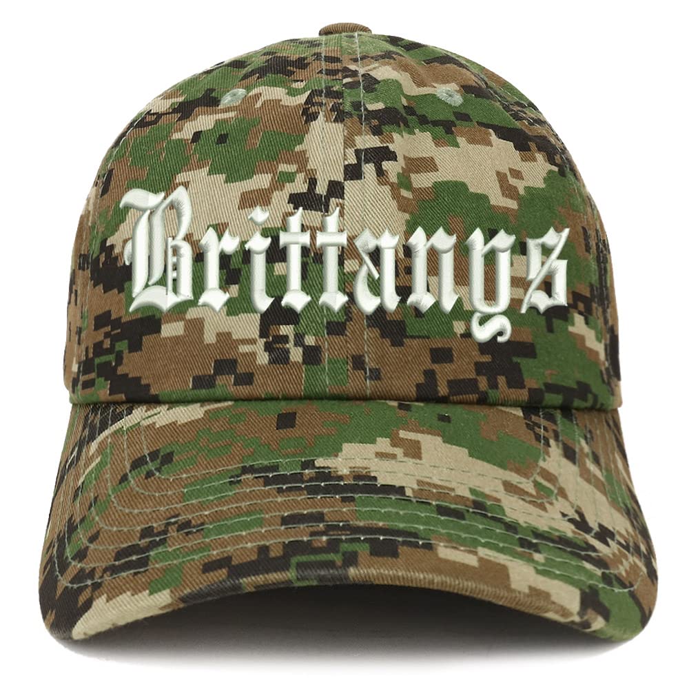 Trendy Apparel Shop Old English Brittanys Low Profile Soft Cotton Baseball Cap