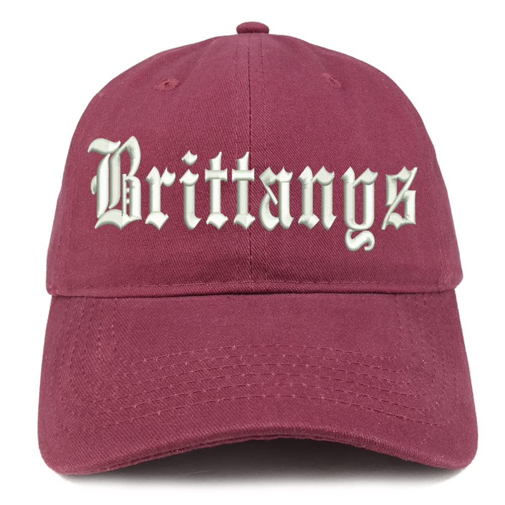 Trendy Apparel Shop Old English Brittanys Low Profile Soft Cotton Baseball Cap