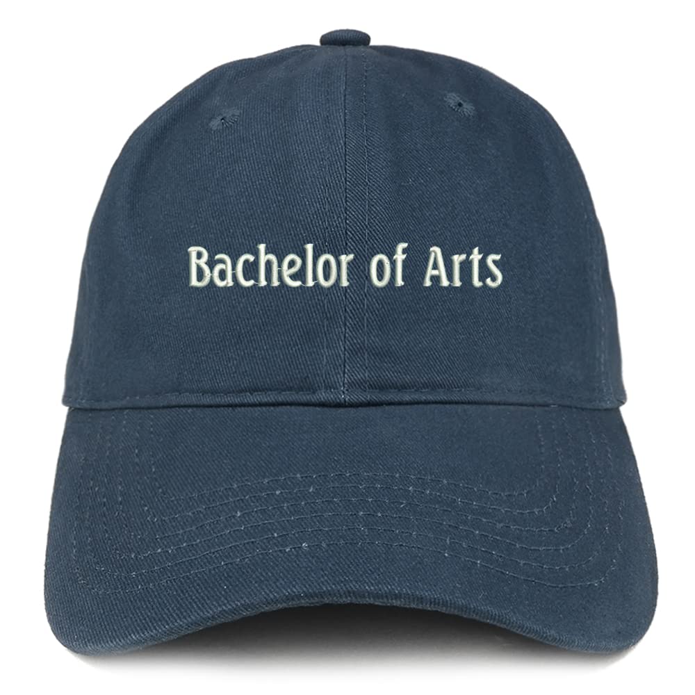 Trendy Apparel Shop Bachelor of Arts Low Profile Soft Cotton Baseball Cap