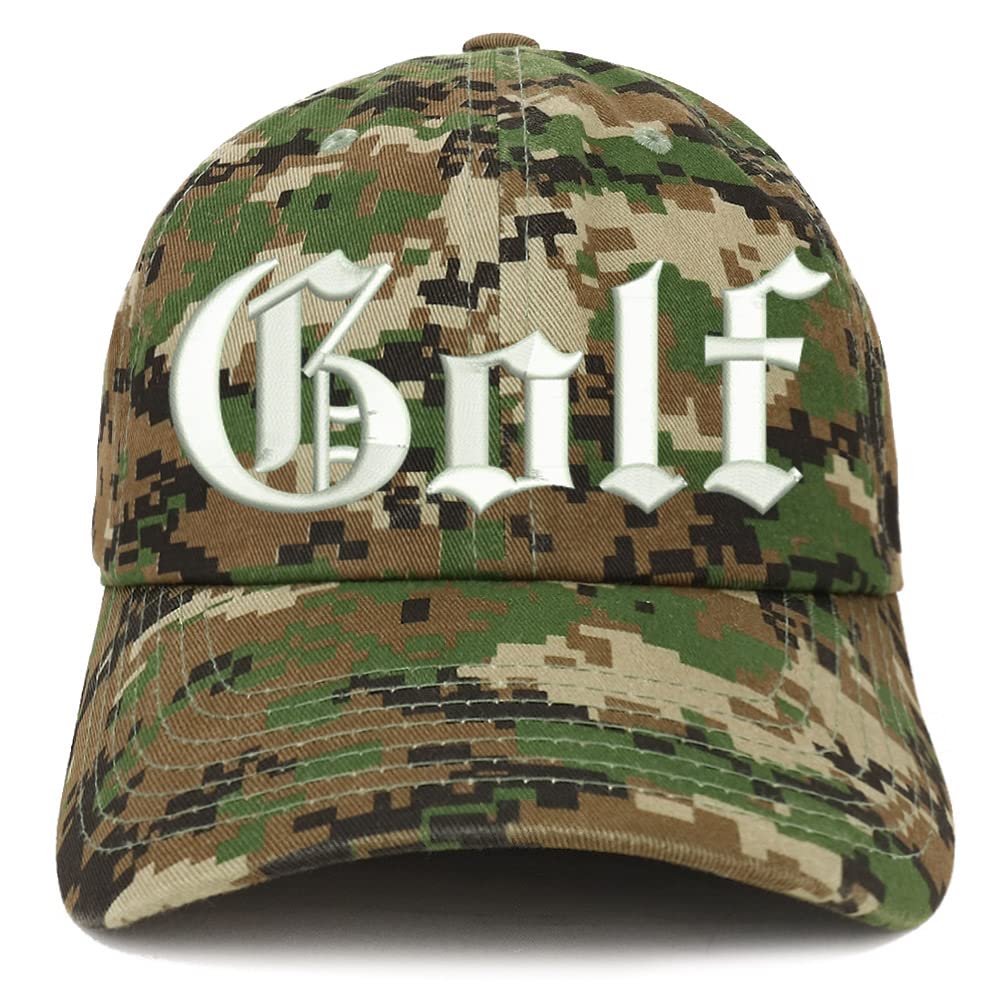 Trendy Apparel Shop Old English Golf Low Profile Soft Cotton Baseball Cap