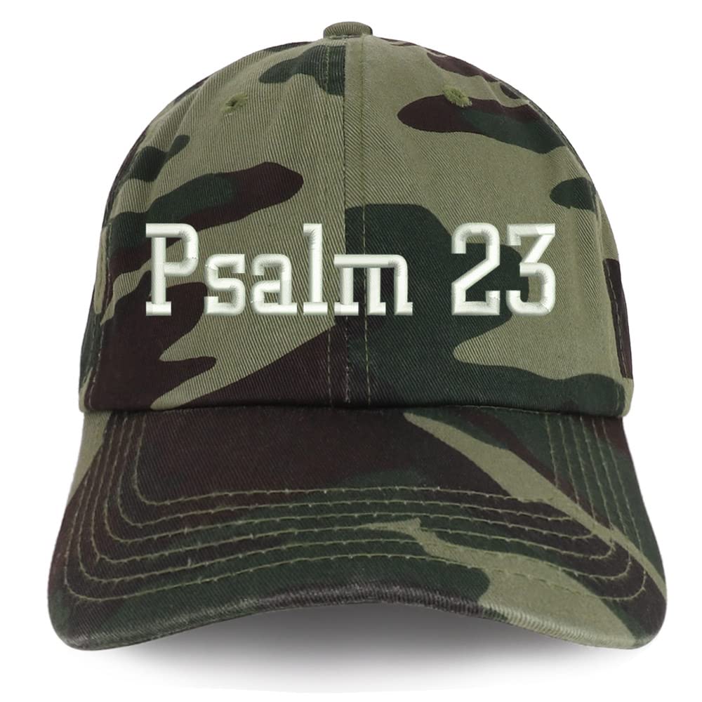 Trendy Apparel Shop Psalm 23 Low Profile Soft Cotton Baseball Cap