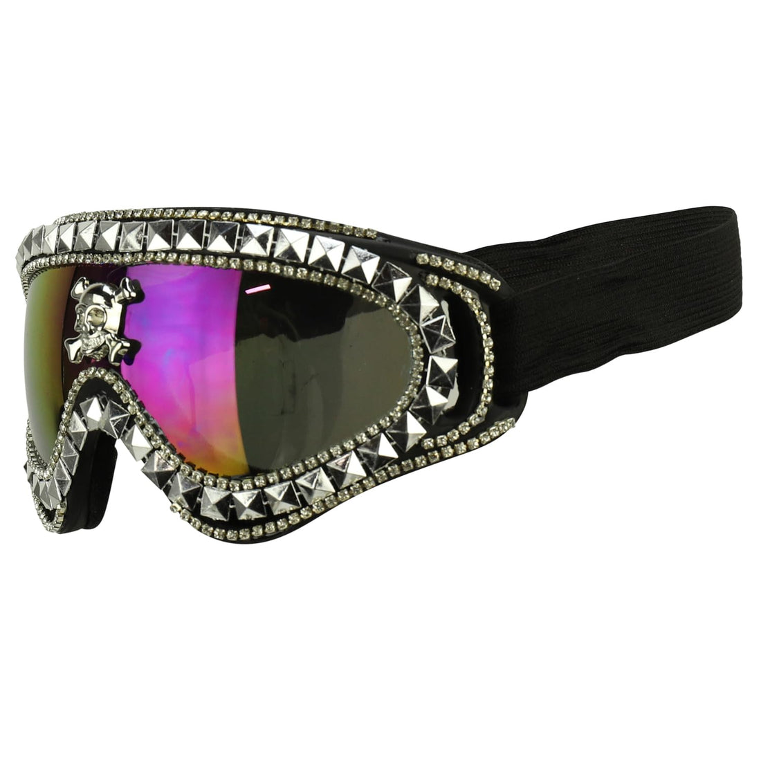 Trendy Apparel Shop Bling Rhinestone Festival Rave Goggles