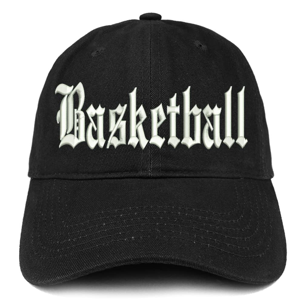 Trendy Apparel Shop Old English Basketball Low Profile Soft Cotton Baseball Cap