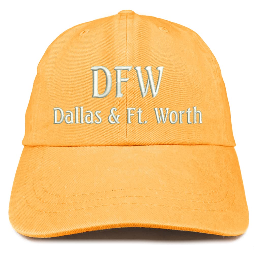 Trendy Apparel Shop DFW Dallas and Fort Worth Embroidered Pigment Dyed Washed Baseball Cap