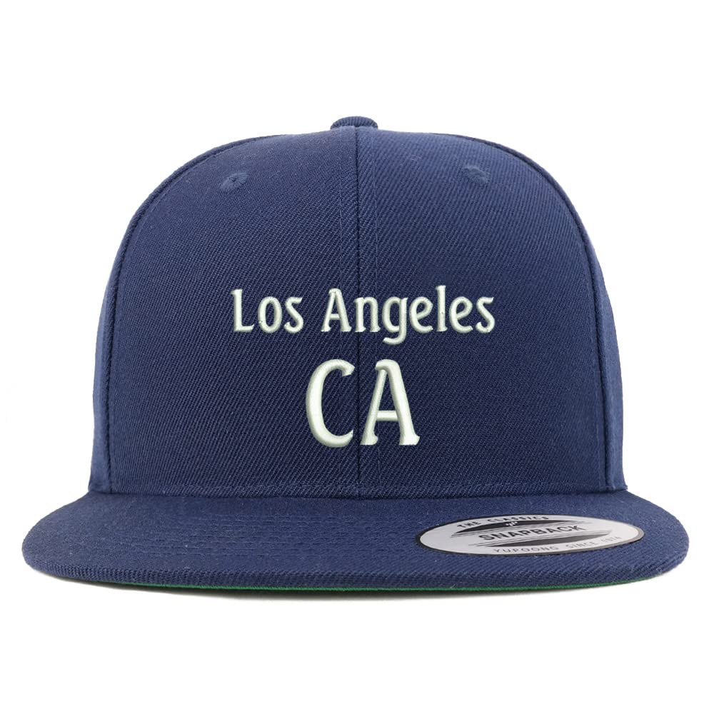 Trendy Apparel Shop Los Angeles CA Embroidered Flatbill Snapback