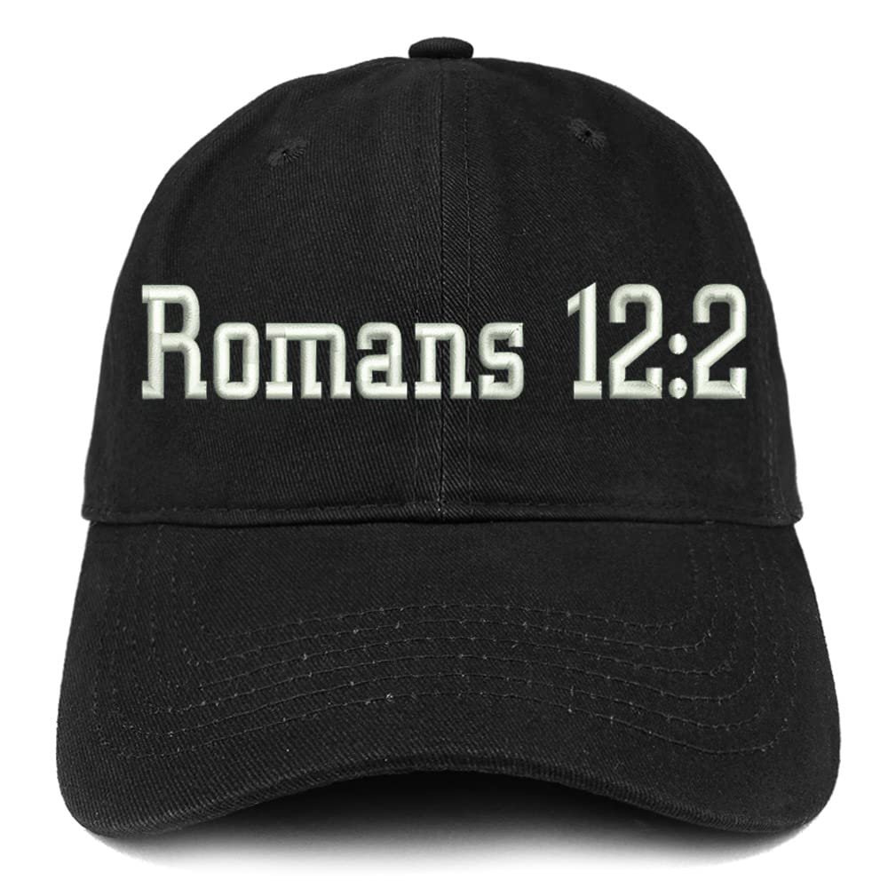 Trendy Apparel Shop Romans 12:2 Low Profile Soft Cotton Baseball Cap