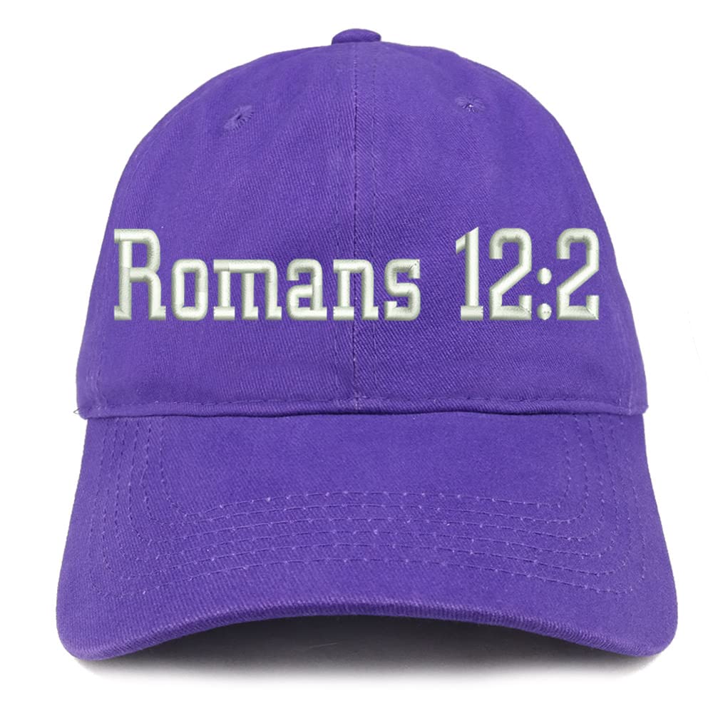 Trendy Apparel Shop Romans 12:2 Low Profile Soft Cotton Baseball Cap