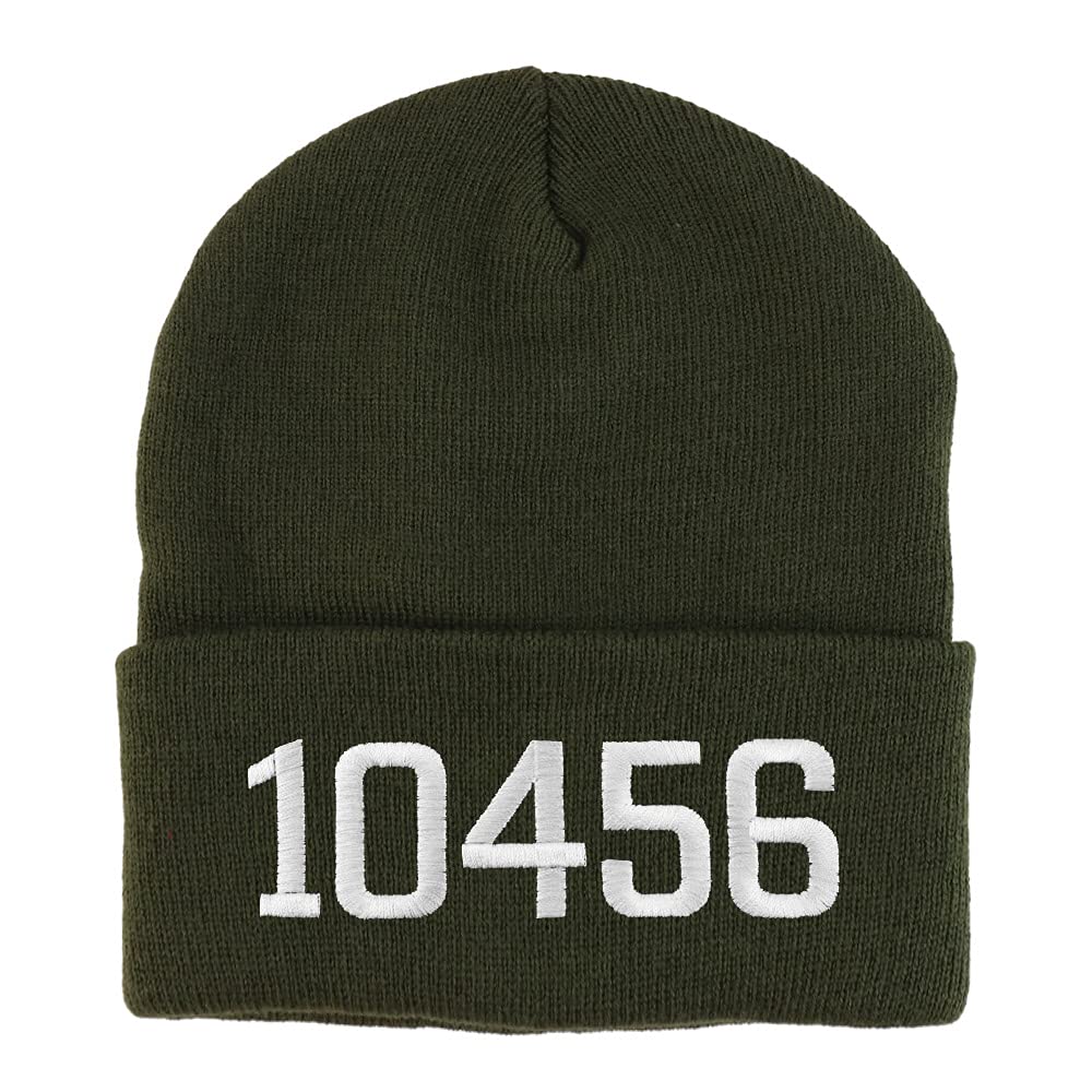 Trendy Apparel Shop 10456 Bronx NY Old English Embroidered Long Cuff Beanie