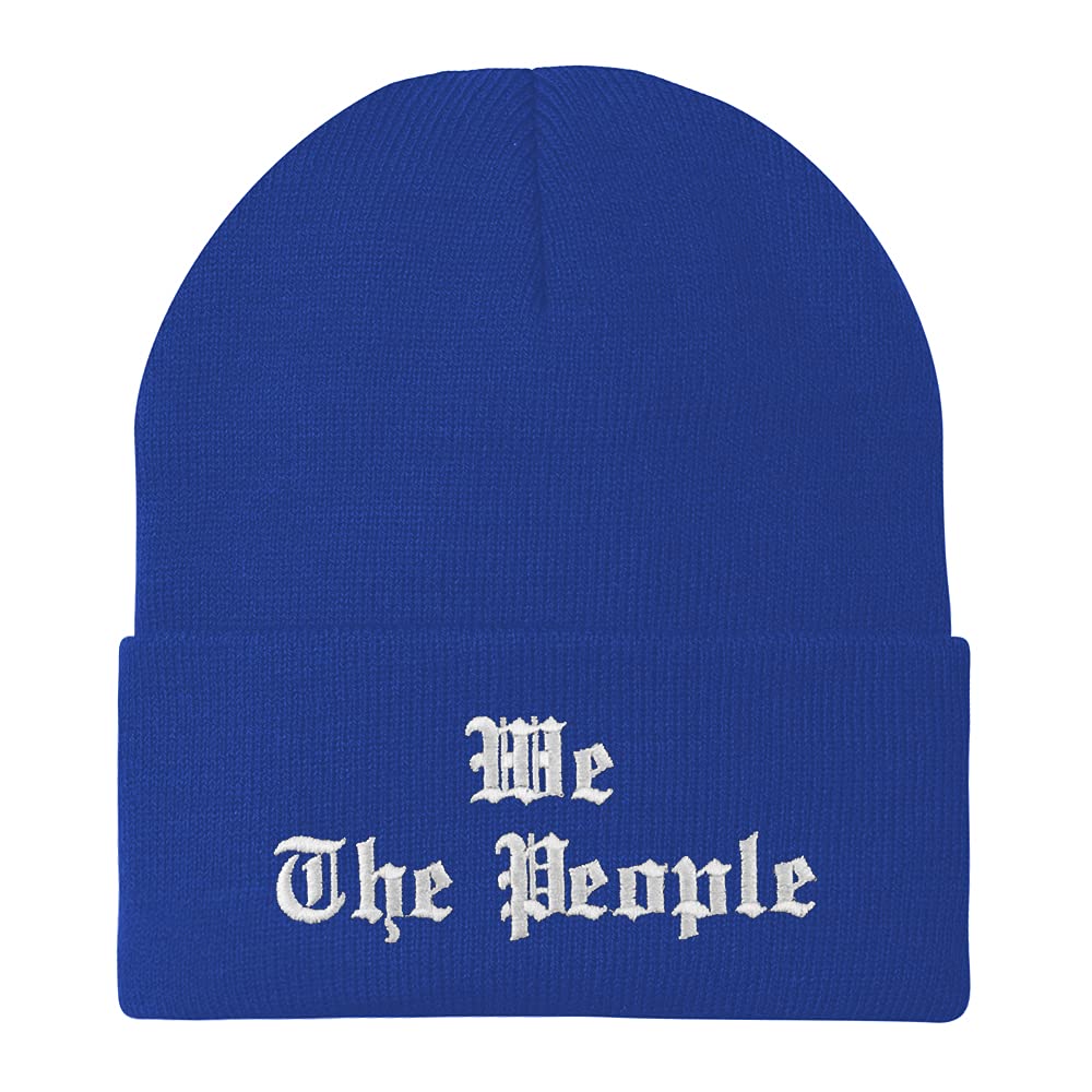 Trendy Apparel Shop We The People Old English Embroidered Long Cuff Beanie