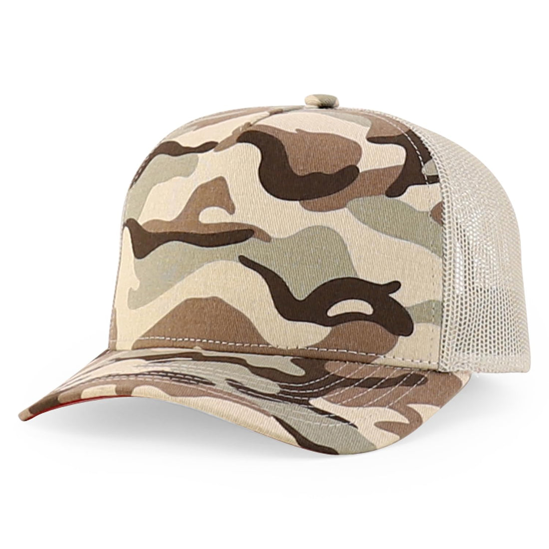 Trendy Apparel Shop 5 Panel Structured Crown Curved Bill Trucker Cap
