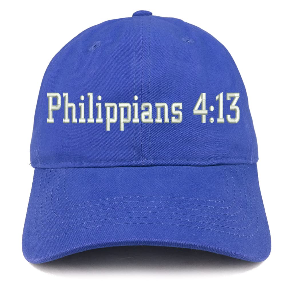 Trendy Apparel Shop Philippians 4:13 Low Profile Soft Cotton Baseball Cap