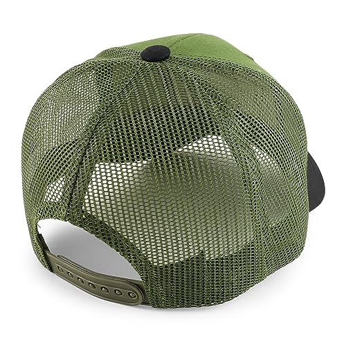 Trendy Apparel Shop Horse Patch Structured Curved Bill Mesh Snapback Baseball Cap