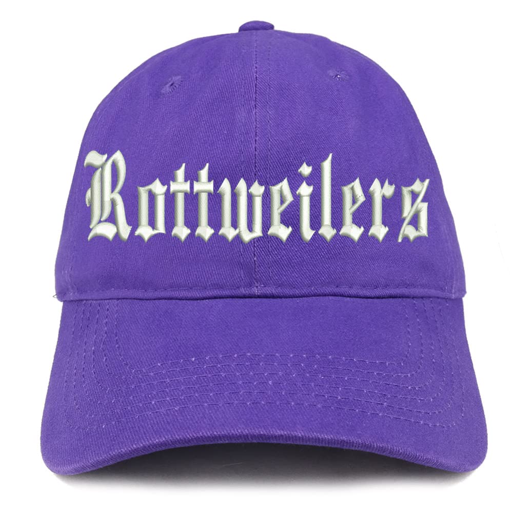 Trendy Apparel Shop Old English Rottweilers Low Profile Soft Cotton Baseball Cap