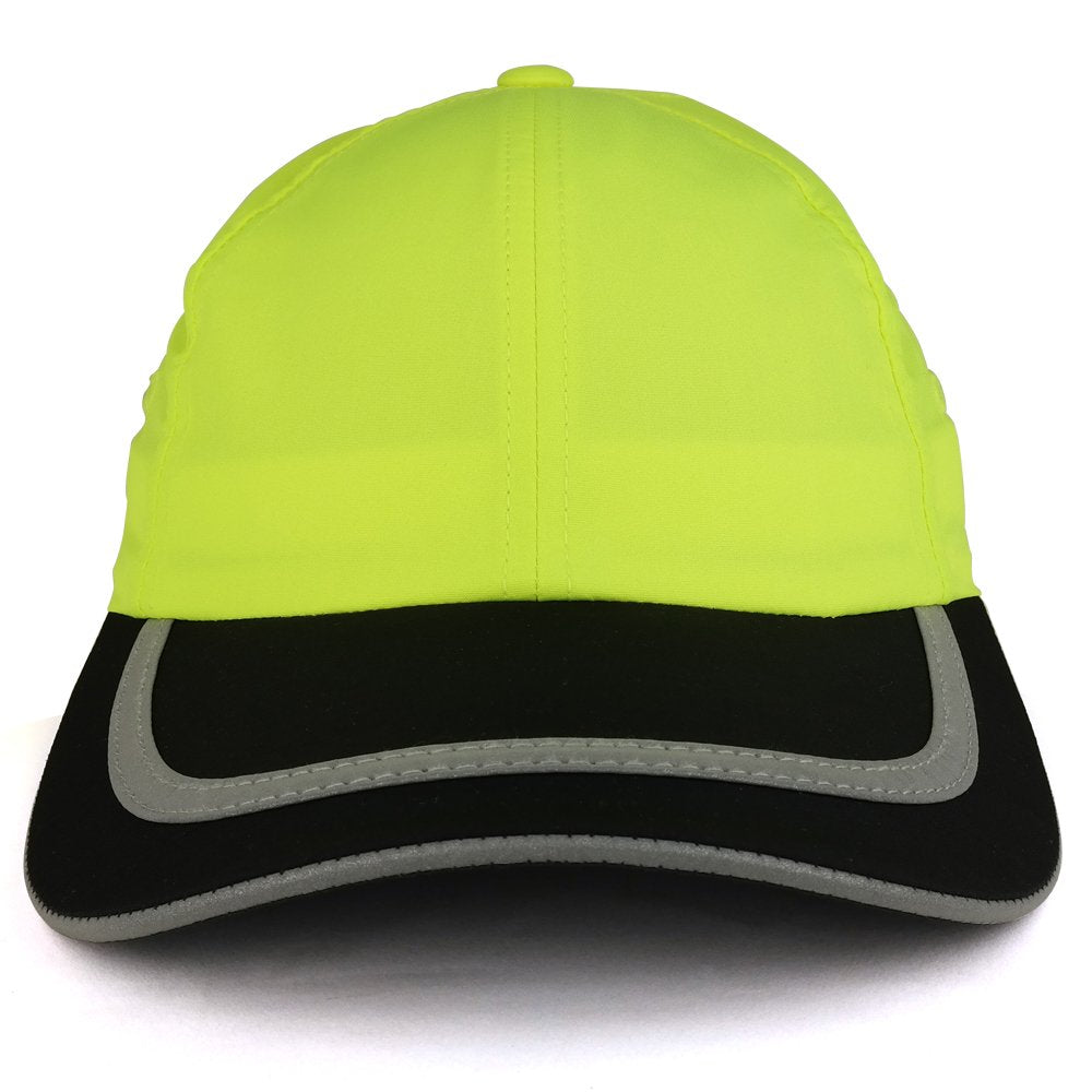 Trendy Apparel Shop Reflective Stripes High Enhanced Visibility Unstructured Safety Cap