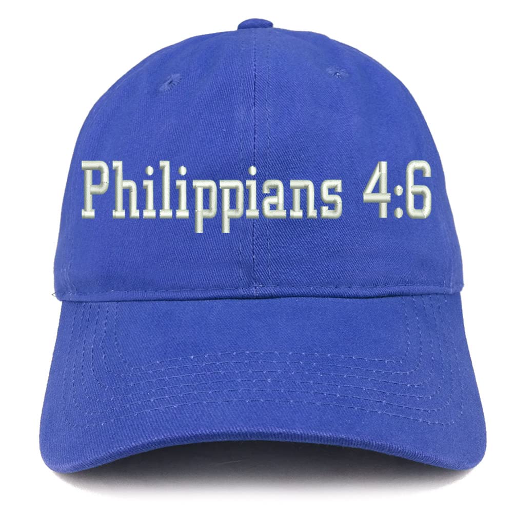 Trendy Apparel Shop Philippians 4:6 Low Profile Soft Cotton Baseball Cap