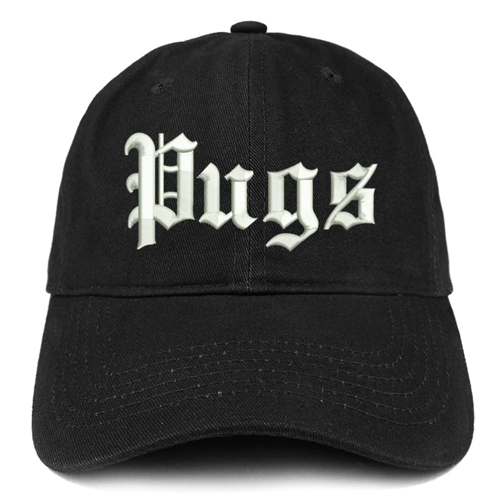 Trendy Apparel Shop Old English Pugs Low Profile Soft Cotton Baseball Cap