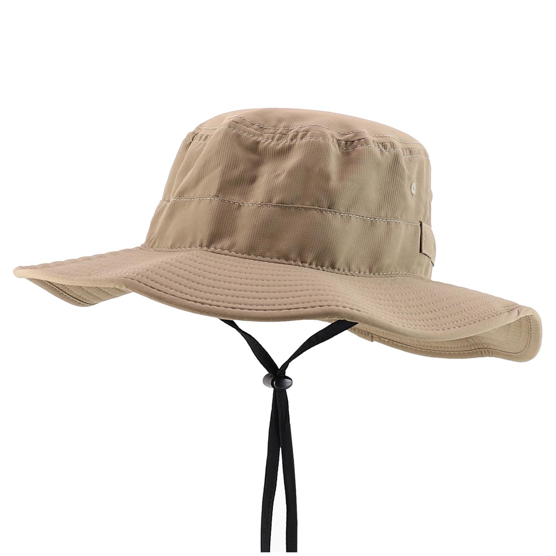 Trendy Apparel Shop Outdoor Large Brim Micro Mesh Performance Boonie Bucket Hat with Strap