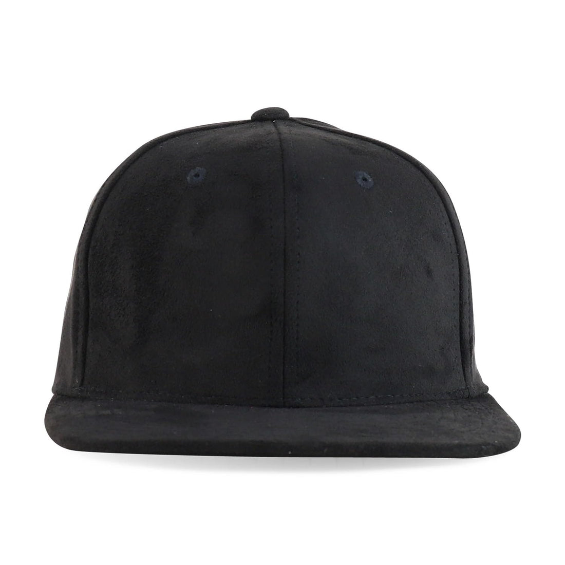 Trendy Apparel Shop Plain Suede Flat Bill Snapback Cap