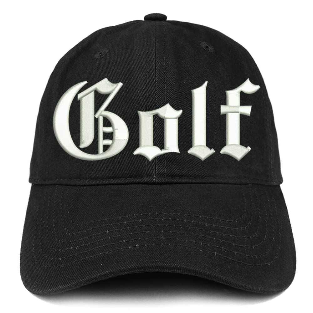 Trendy Apparel Shop Old English Golf Low Profile Soft Cotton Baseball Cap