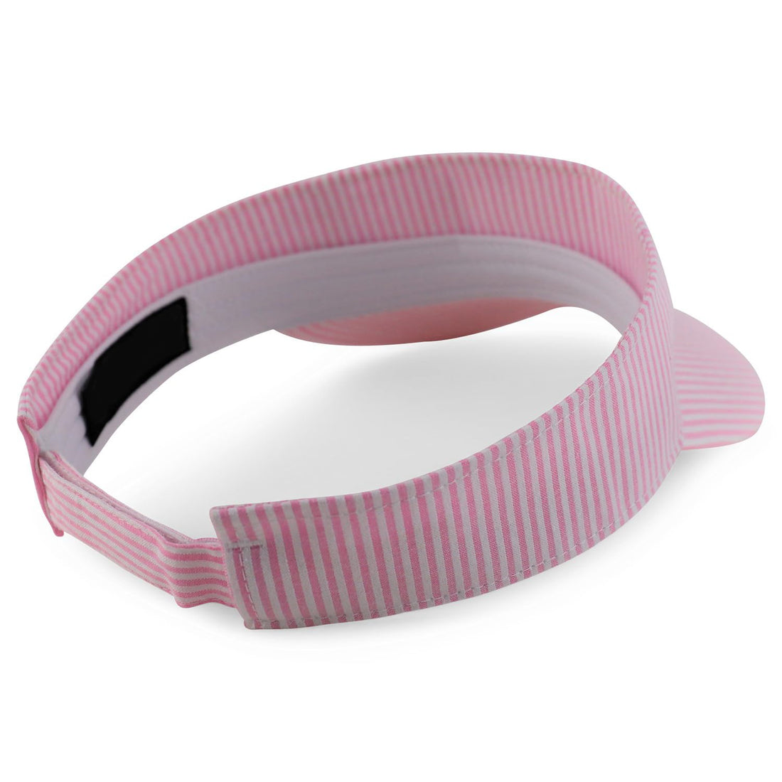 Trendy Apparel Shop Lightweight Cotton Seersucker Visor Cap