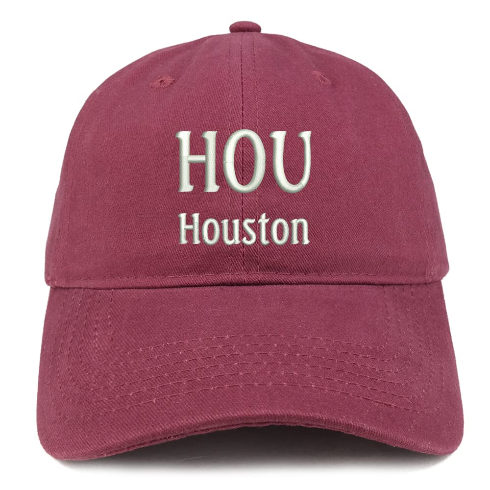 Trendy Apparel Shop HOU Houston Low Profile Soft Cotton Baseball Cap