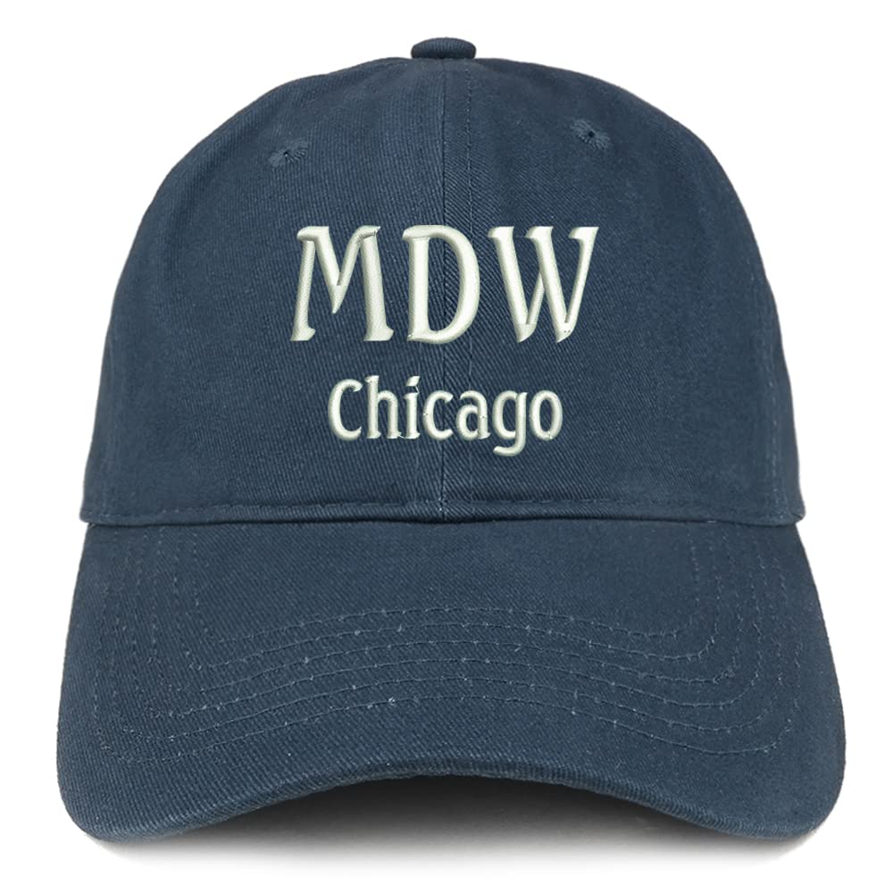 Trendy Apparel Shop MDW Chicago Low Profile Soft Cotton Baseball Cap